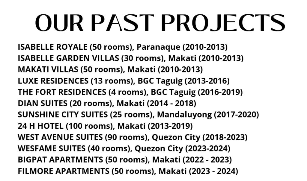 PAST PROJECTS